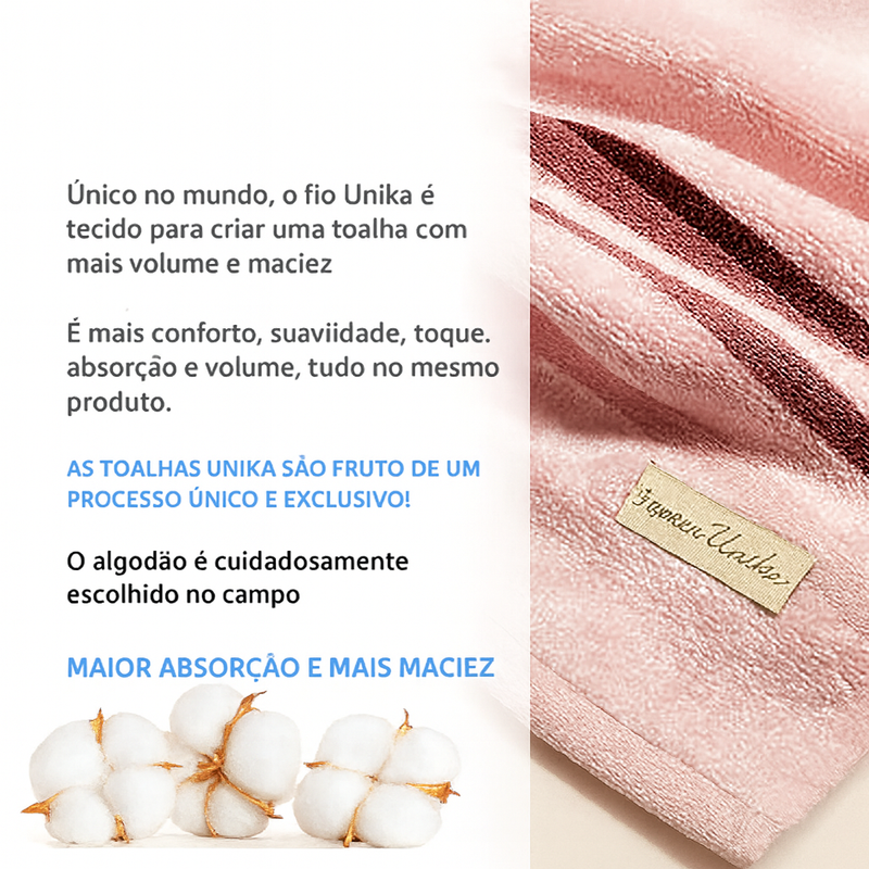 Kit 10 Toalhas de Banho Gigantes Lumina - Fio Penteado 100% Algodão