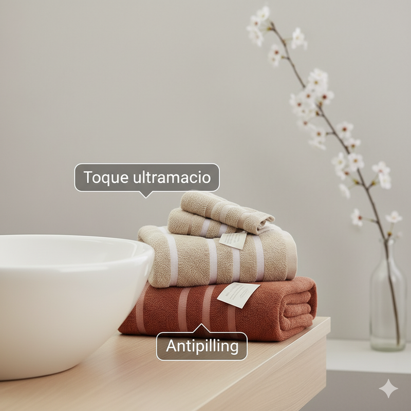Kit 10 Toalhas de Banho Gigantes Lumina - Fio Penteado 100% Algodão